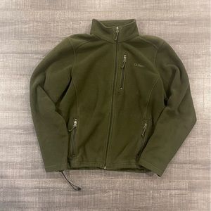 Army Green L.L Bean Performance Fleece